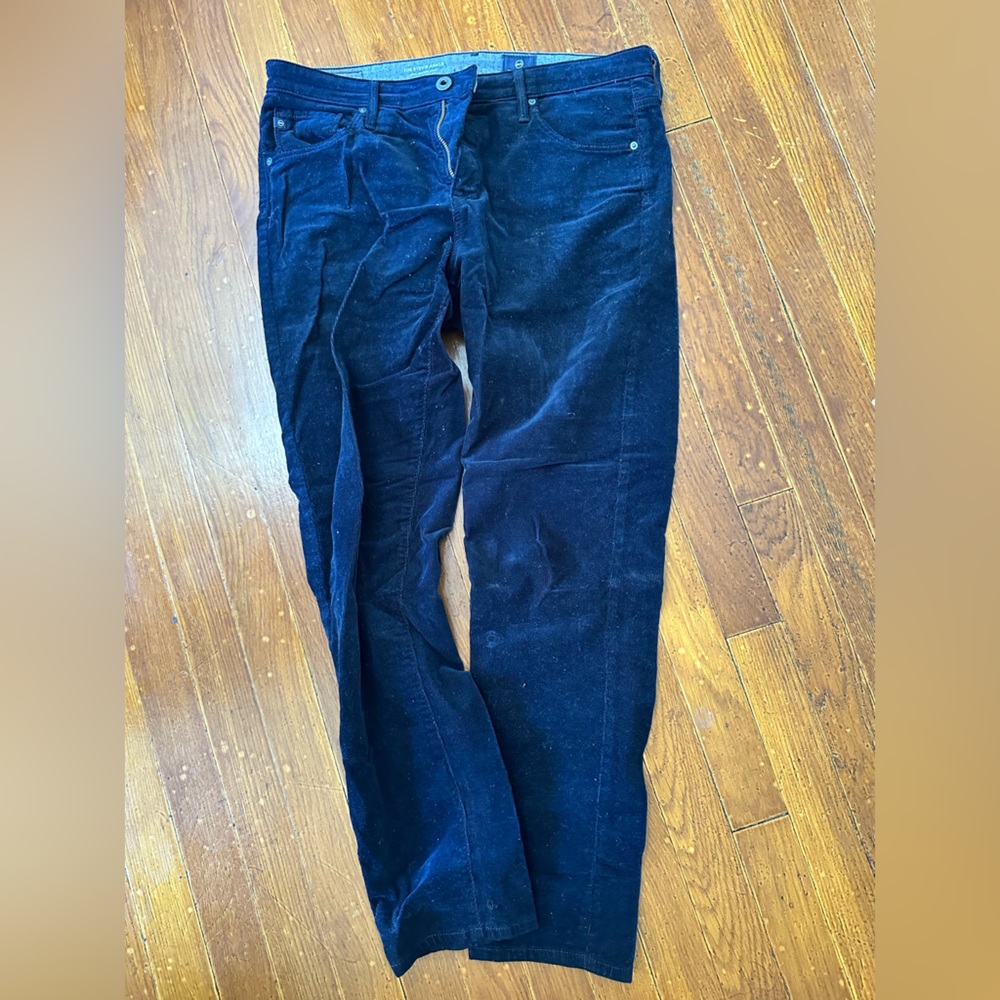 AG Adriano Goldschmied “the Stevie Ankle” corduroy in navy